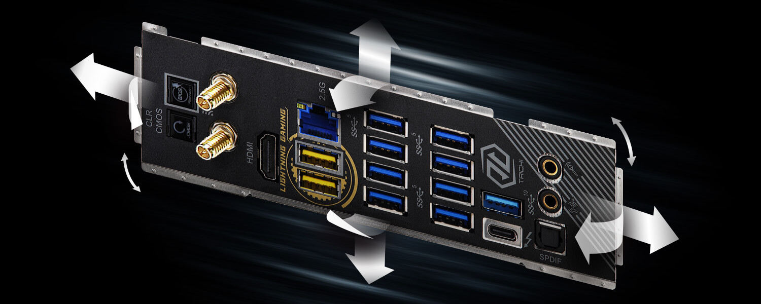 Flexible Integrated IO Shield